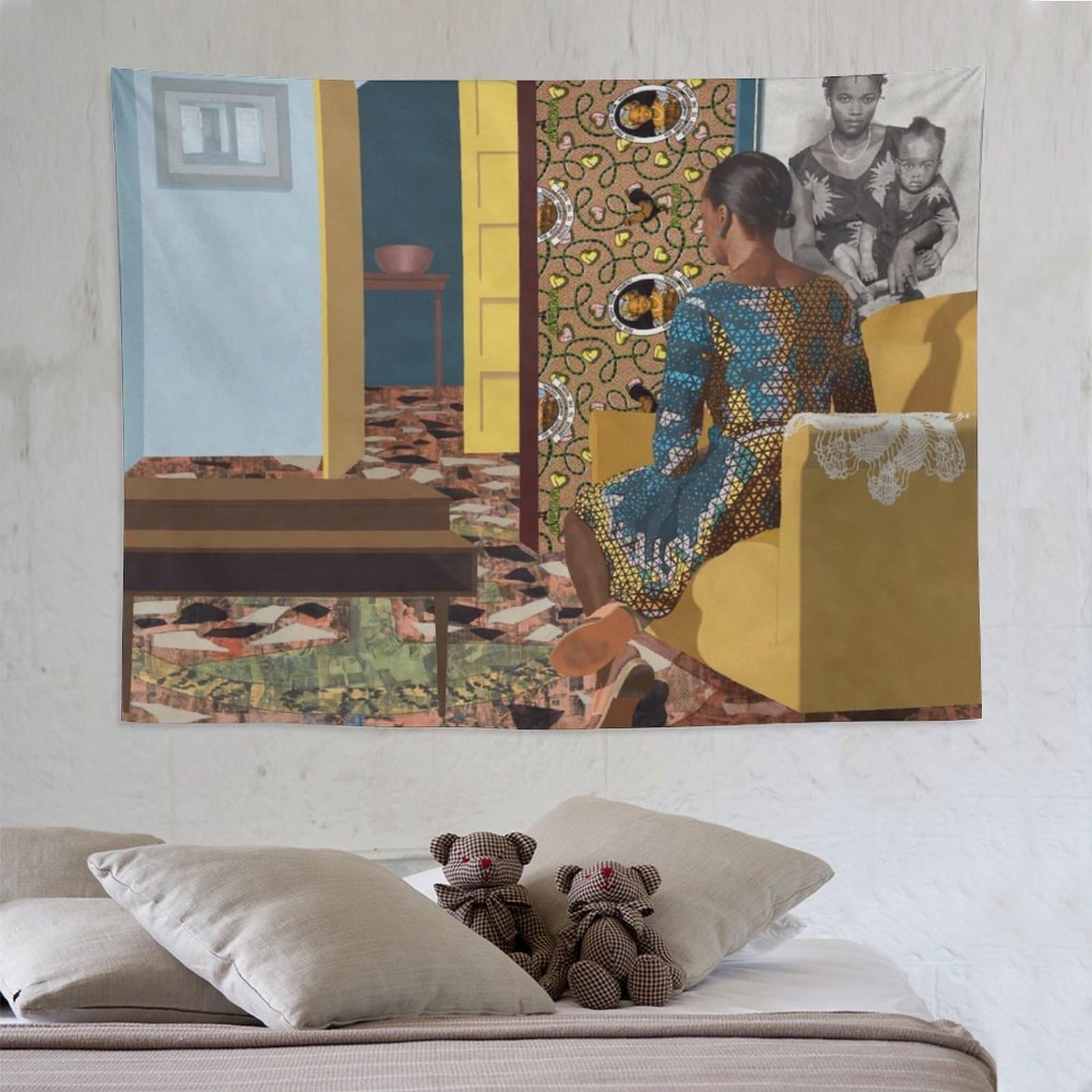 Amazon.com: LINDESIGN Njideka Akunyili Crosby Artist Painting